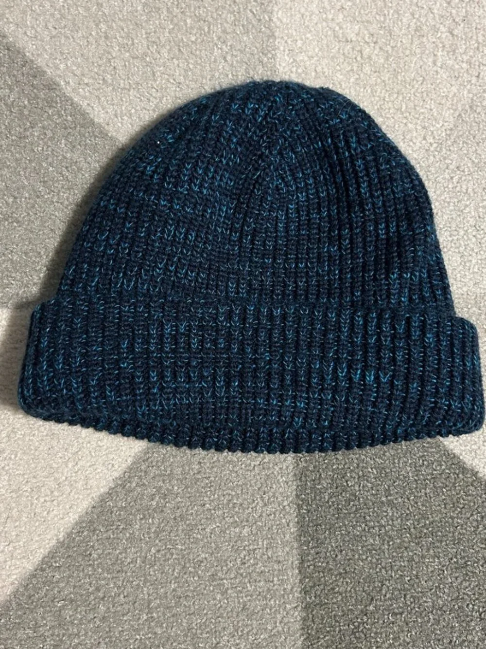 The North Face Unisex Salty Dog Navy/Teal‎ Jersey-Lined Beanie Hat